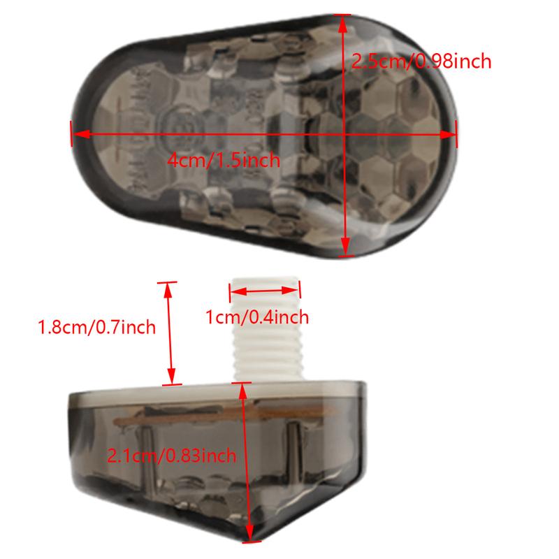 Motorcycle Turn Signal Flush Mount LED Indicator Light Moto Flashing For Yamaha YZF R1 R6 R6S FZ1S FAZER 1000 FZ6S FAZER 600