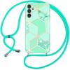 Case with Lanyard - BOOLING - for Samsung Galaxy S24 - Reinforced TPU - Anti-Scratch - Turquoise