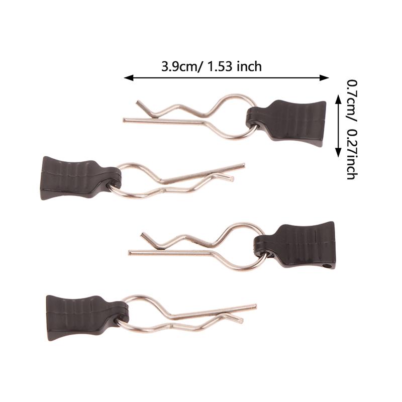 Rcgofollow 1/10 Rc Body Clips With Pull Tabs Car Clips R Clips For /14 Mjx Hyper Go Car Clips R Clips Secure