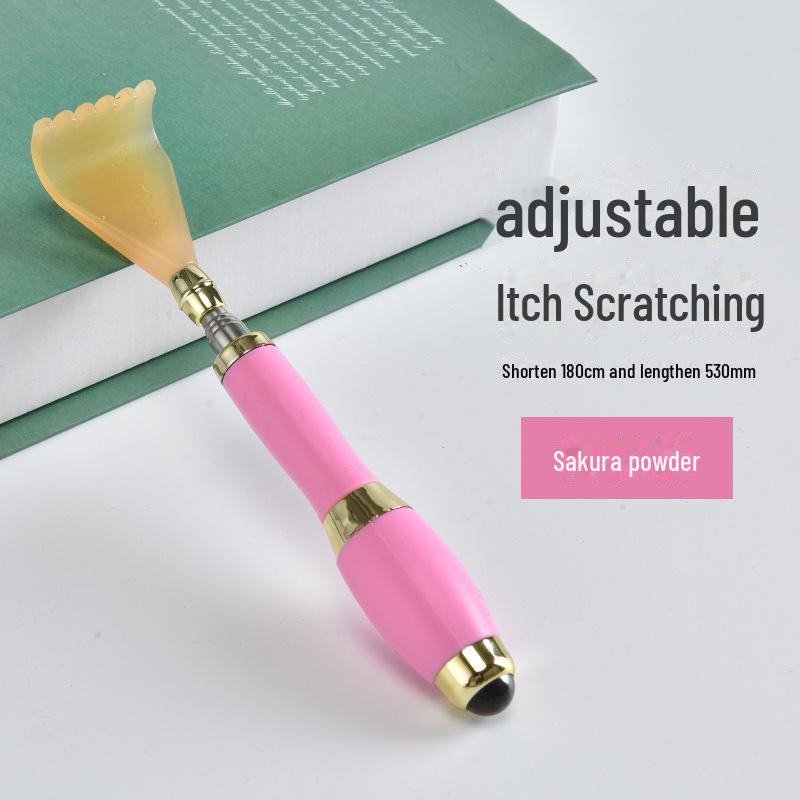 Телескопическая чесалка для спины из нержавеющей стали с магнитным массажем