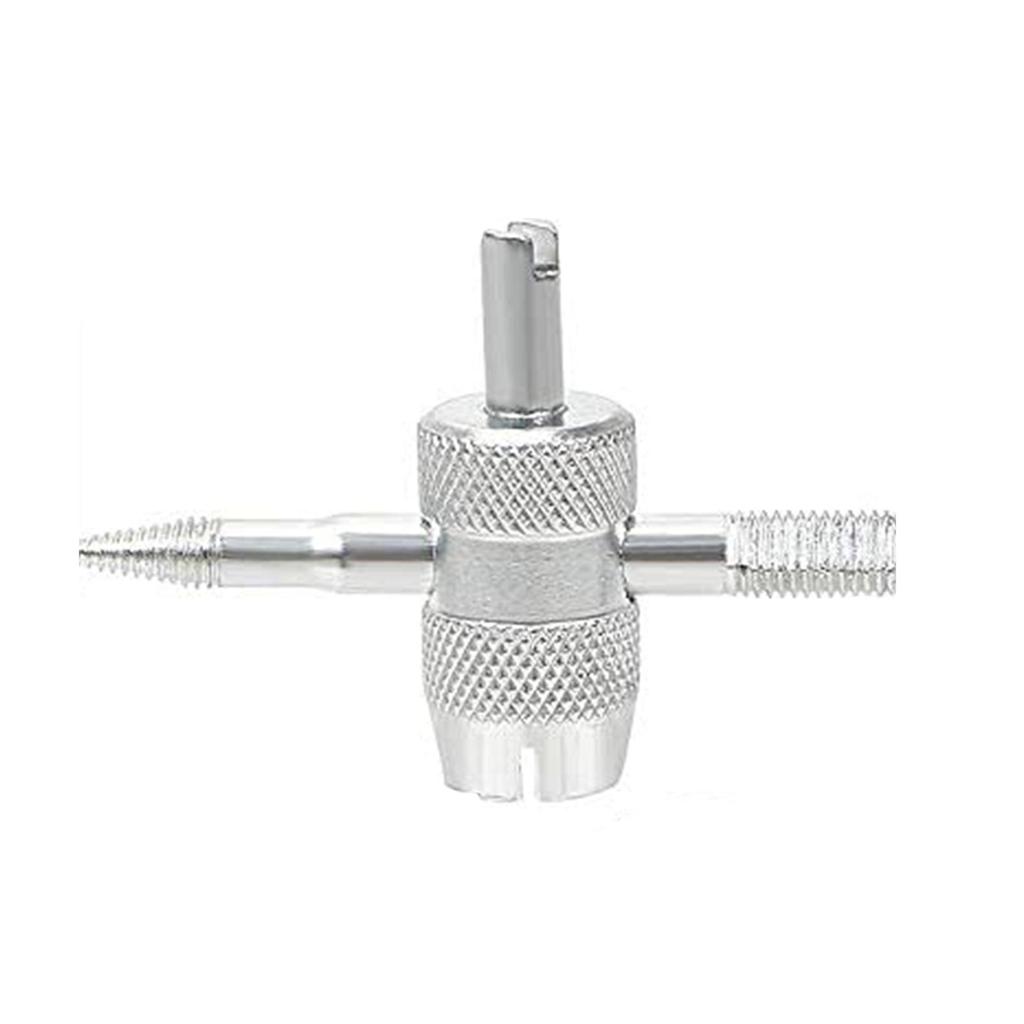 4-ходовой инструмент для сердечников клапанов 4-в-1 многофункциональный ключ для клапанов автомобильных шин, инструмент для снятия сердечников, установщик, ремонтник