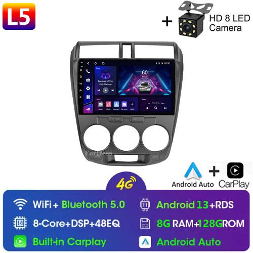 2 Din Car Radio Android Carplay Stereo For Honda City 2008 2010 2011 2012 2013 Мультимедиа HD Экран Автомагнитола Головное Устройство Wifi