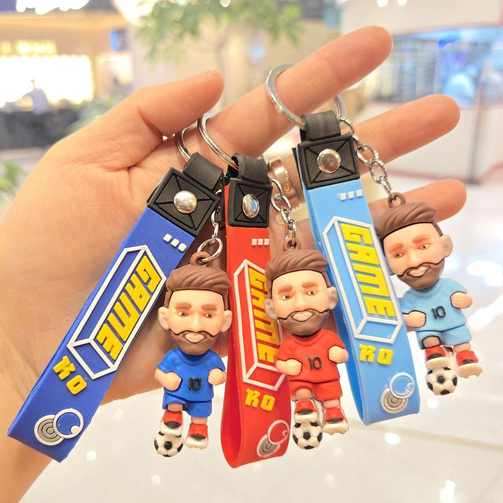Новый мультяшный брелок-подвеска в виде спортивной звезды, персонализированная кукла в джерси, брелок для ключей, подвеска для рюкзака, маленький подарок.