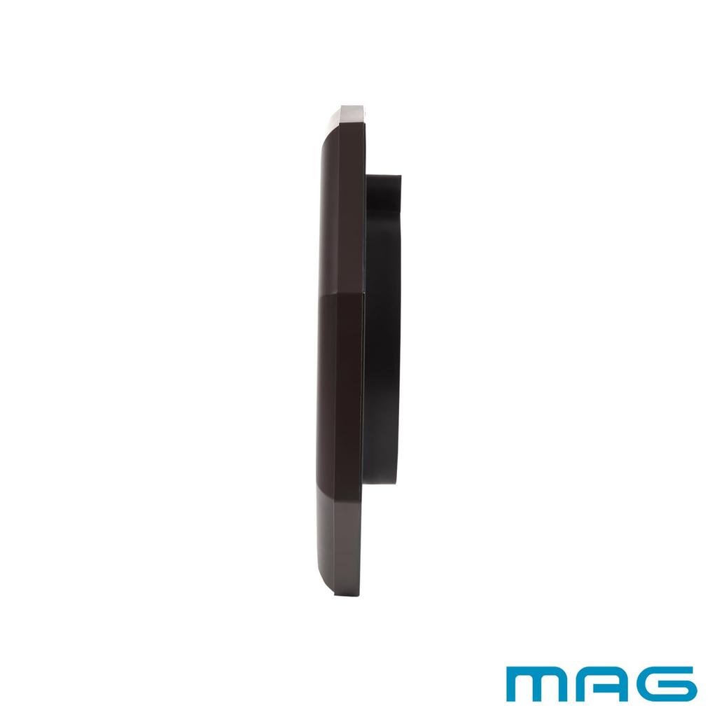 Настенные часы MAG Octagonal Analog Octago Silent Continuous Second Arrow Brown W-287BR-Z