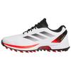Adizero ZG Spikeless Golf White Lucid Red Мужские кроссовки Cloud-White Core-Black IE3530