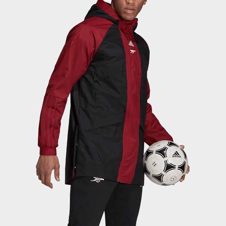 adidas Arsenal Hooded Jacket 'Black' Men's GR4209
