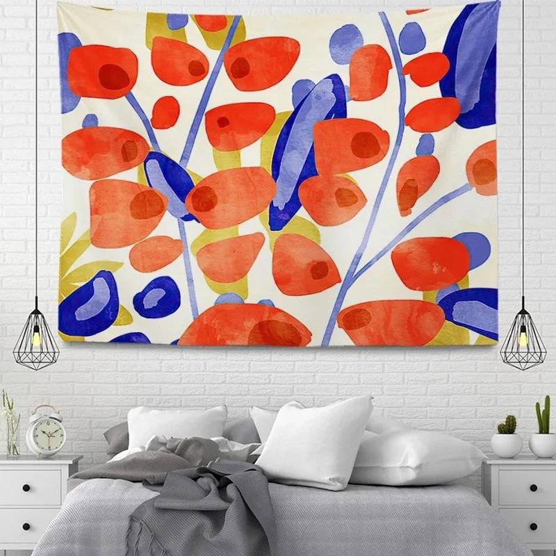 Простой узор Растение Декоративный гобелен Дом Стена Гостиная Офис Декоративный гобелен