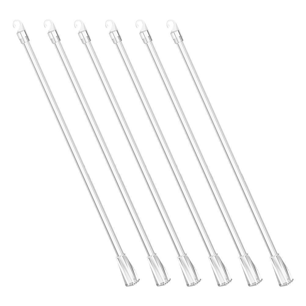 6 шт. Прозрачный стержень для вертикальных жалюзи, запасные части, пластиковая палочка с крючком, установка для окон