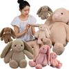 Kawaii Stuffed Long Ear Rabbit Plush Toy Bunny Cartoon Soft Doll Babies Girls Sleeping Companion Plush Doll Birthday Xmas Gift