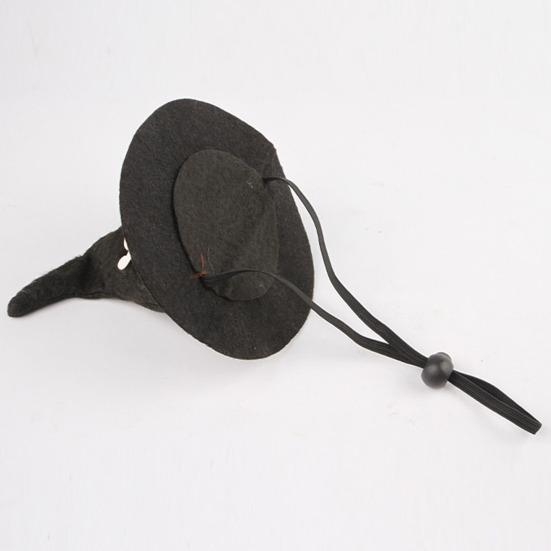 Lightweight Pet Headgear Halloween Cat Witch Hat, Fun Hat with Adjustable Elastic Strap, Cartoon Comfortable Headwear Ghost Pumpkin Bat Skull for Cats