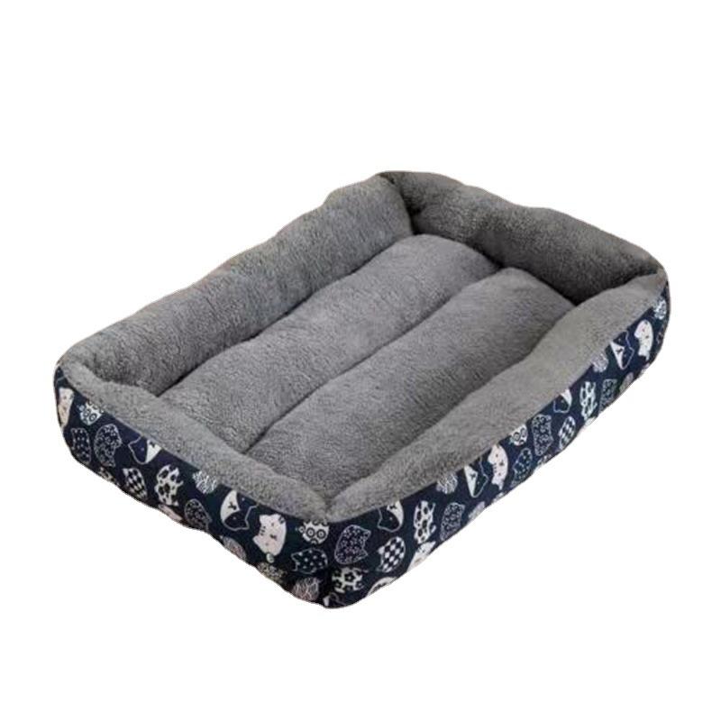 Коврик для кровати для маленьких и средних собак, мягкий плюшевый коврик для кровати для собак, квадратный коврик для домашних животных, кошек, собак, водонепроницаемые аксессуары для домашних питомцев, спальный коврик для щенков