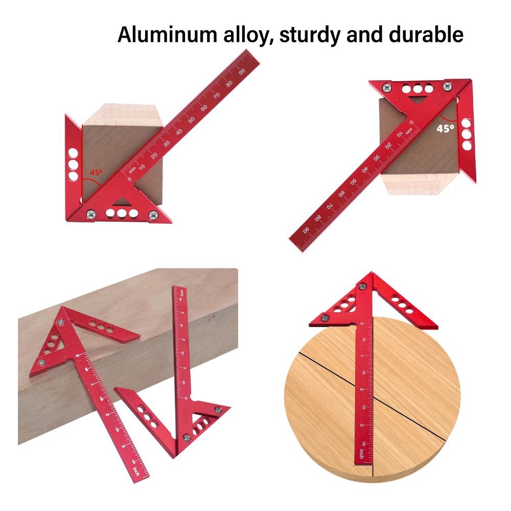 100mm Range Center Scribe Gauge 45 Degree 90 Degree Angle Scribing Tool Woodworking Line Caliber