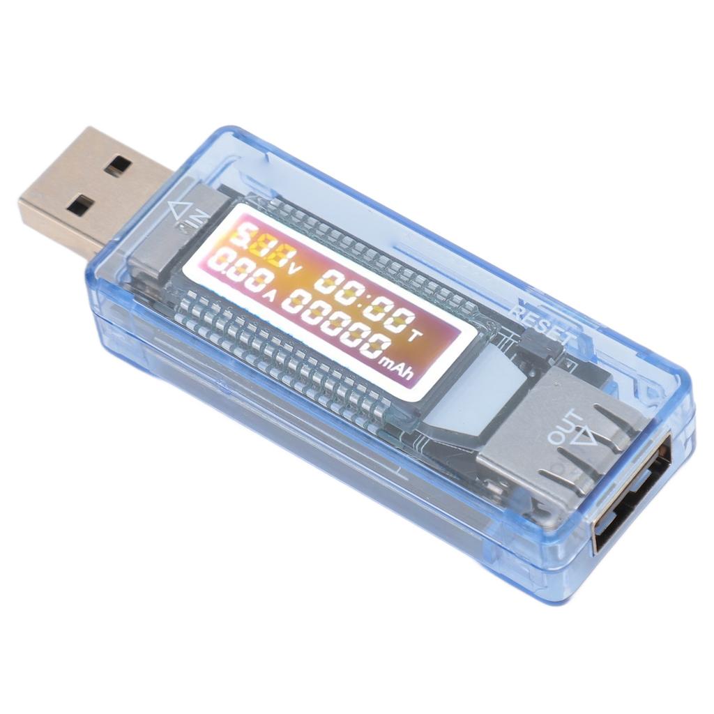 USB Power Meter USB Current Monitor USB 2.0 Interface Voltage Current Power Tester LED Backlight