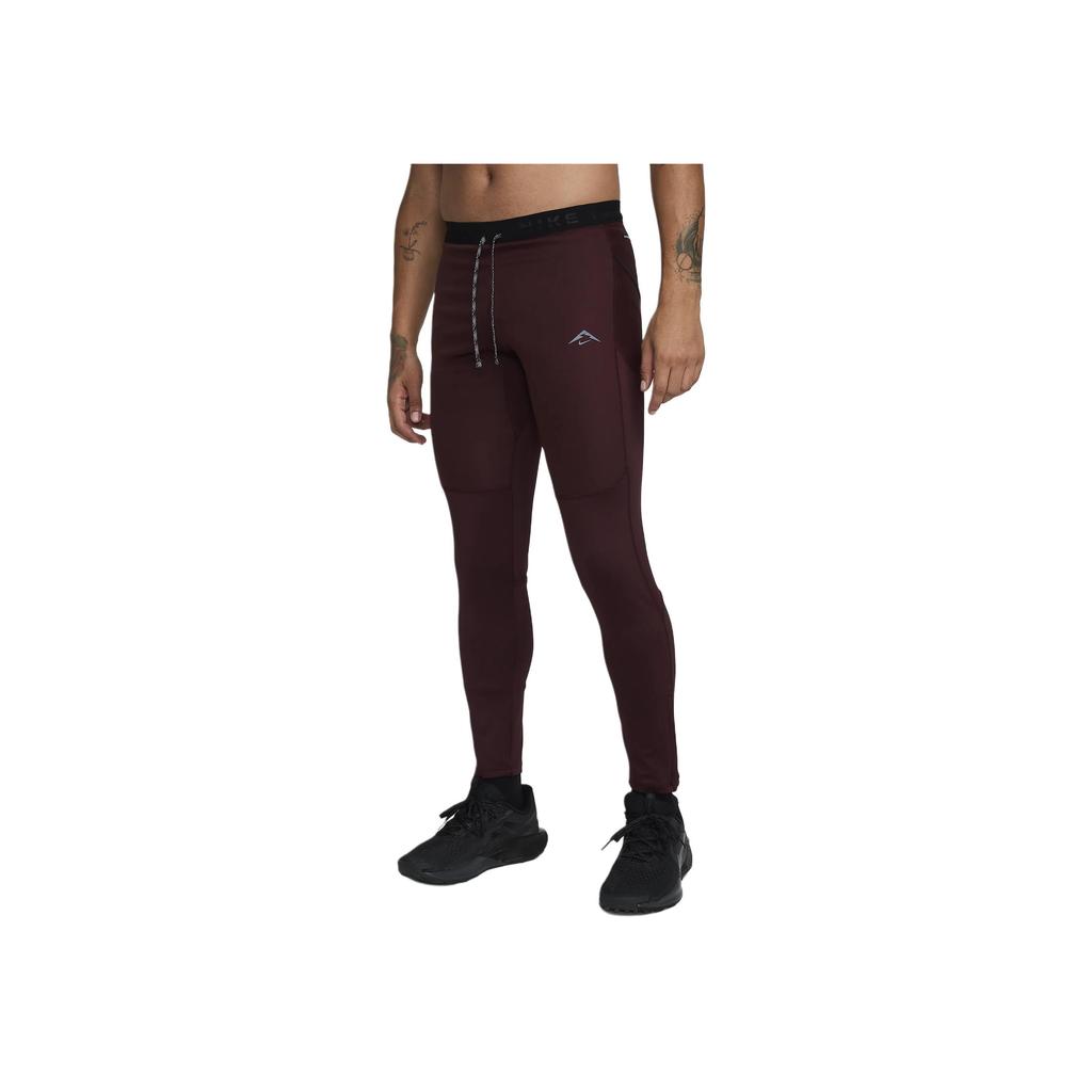 Nike Lunar Ray Running Tight Warm Breathable Sports Long Pants Men Bottoms Burgundy FB8599-652