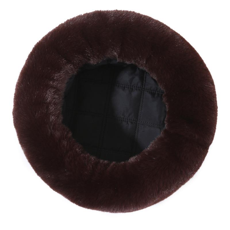 Осенне-зимняя хлопковая шапка, мужская утолщенная норковая шапка, защита шеи, утолщенная теплая норковая шапка для пожилого папы