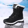 2026 Winter Women'S Platform Snow Boots High Top Plus Velvet Warm Cotton Shoes Outdoor Casual Comfortable Non-Slip Hiking Boots