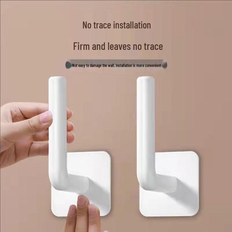 Traceless L-Shaped Adhesive Hook for Clothes & Kitchen - Strong, No-Punch, Multi-Functional