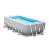 INTEX Above Ground Tubular Pool Kit - Pris Frame - 488 X 244 X 107 Cm - Rectangular (Tarpaulin, Groundsheet and Ladder) - 26792NP