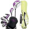 Набор клюшек для гольфа WORLD EAGLE из 6 предметов CBR3 Caddy Bag с головкой Half Ladies Club Set Club Black Plum Women's Beginners, Righthand, (Лайм) Крышка,