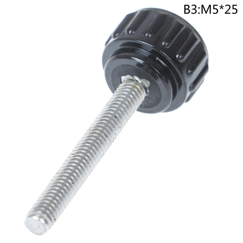 M4 M5 Нейлоновый винт с накатанной головкой и круглой пластиковой головкой, ручка с накатанной головкой, бакелит