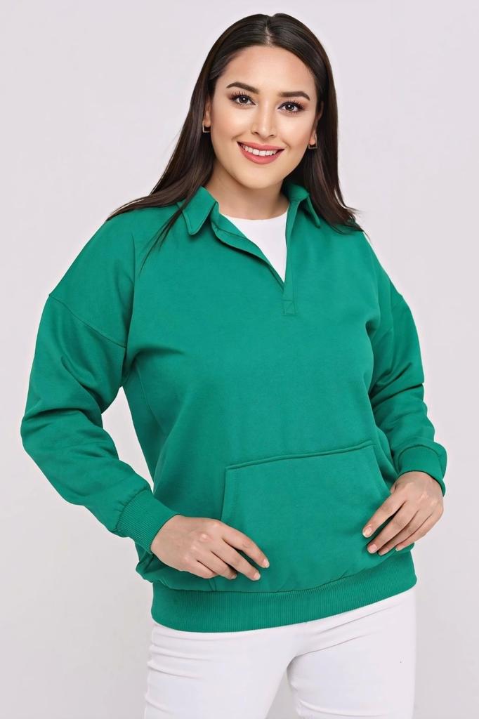 Женский стиль, толстовка большого размера, рубашка с воротником и карманом