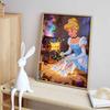 Disney diamond painting kit handmade diy 5D home decoration gift unique idea Cinderella's magic shoes sparkle with enchantment