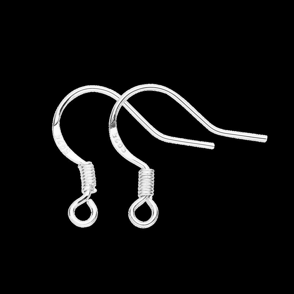 50Pcs/bag Silver Earring Hooks Earring Making Accessories Earrings Parts French Wire Hooks Hypo-Allergenic Jewelry Findings DIY