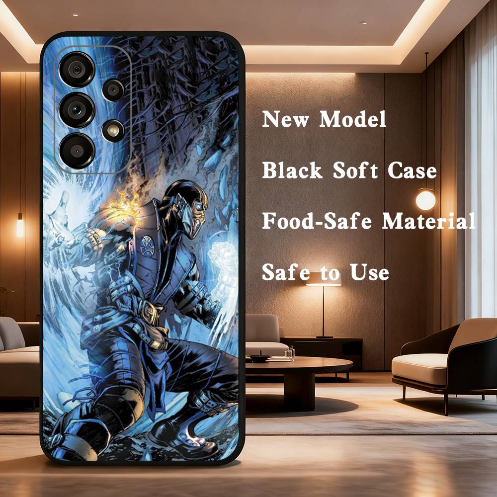 Game M-MK Sub Z-Zero Phone Case For Samsung Galaxy A73,31,32,72,41,53,52,71,22,5G,Note,J7,8,9 Soft Black Cover