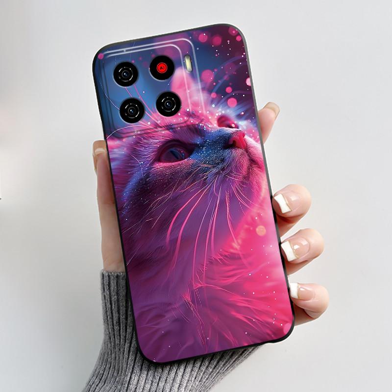 Милый Мультяшный Чехол Для ZTE Blade A56 Z2473 Nubia A56 Печатный Корпус Для Blade A56 Pro Защитная Крышка Мягкий Силикон Черный Корпус