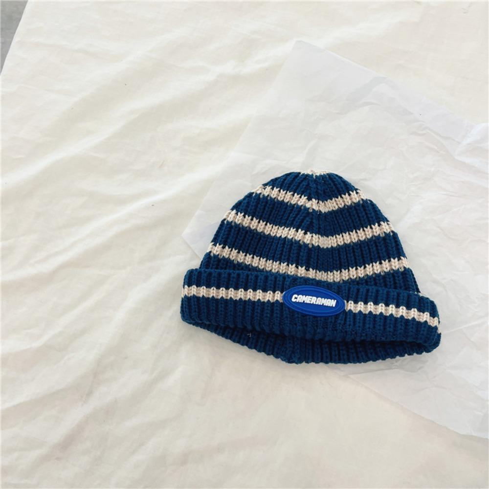 Comfortable Striped Knitted Hat Warm Beanie Hat Fashion Children's Hats For Boys and Girls