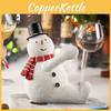 Креативная скандинавская рождественская подставка для вина из смолы в виде снеговика и медведя для гостиной и обеденного стола Смола)