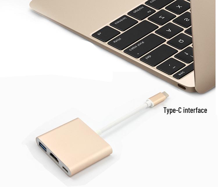 Конвертер USB-C в HDMI 4K для Switch - Адаптер три-в-одном