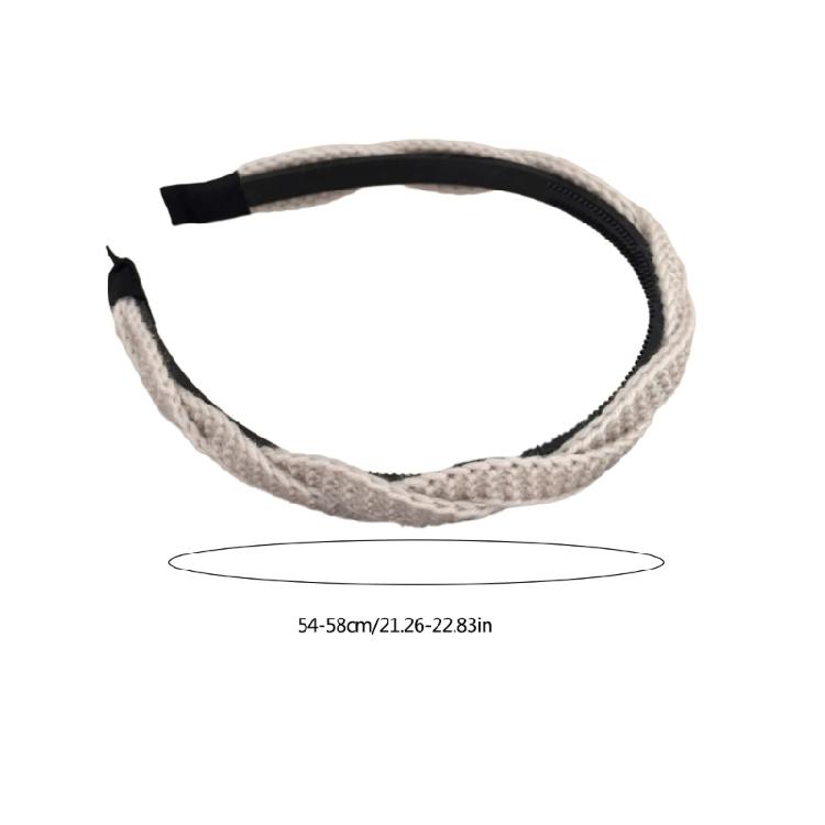 French Style Knitted Hairband Simple Headband Face Washing Hairhoop for Women