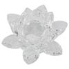 Главная Свадебная вечеринка Украшения Кварцевый кристалл Цветок лотоса Поделки Стеклянные украшения Прозрачный