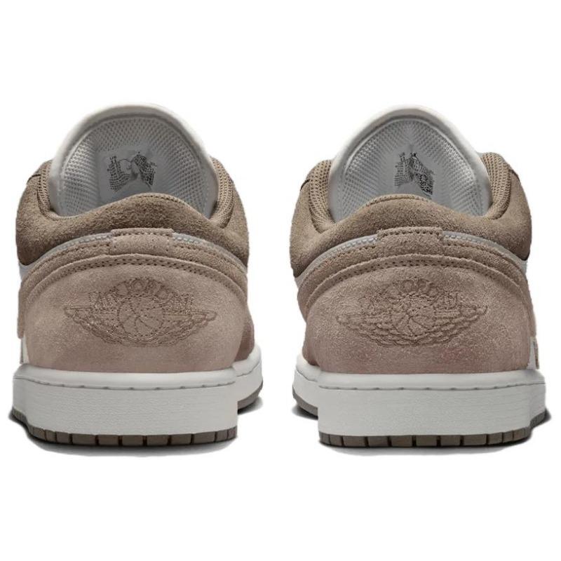 Jordan Мужские низкие ретро-баскетбольные кроссовки Air Jordan 1 оливково-серые 553558-046