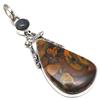 Pendant Azuboo Lite Gemstone Handmade Mother's Day Gift Silver Jewelry 2.5"
