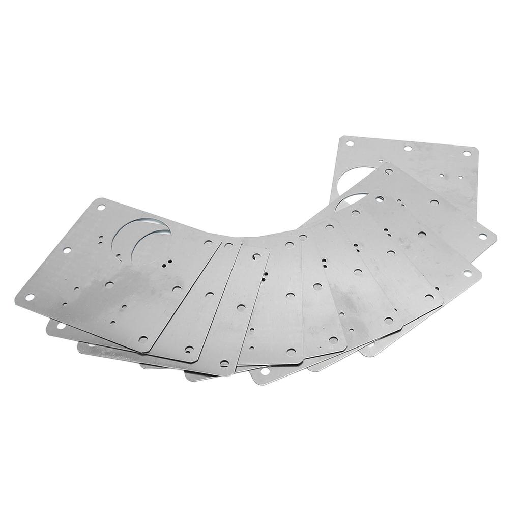 10 шт. Ремонтная пластина для мебельных петель с крепежными винтами Утолщенная нержавеющая сталь Петля для дверцы шкафа