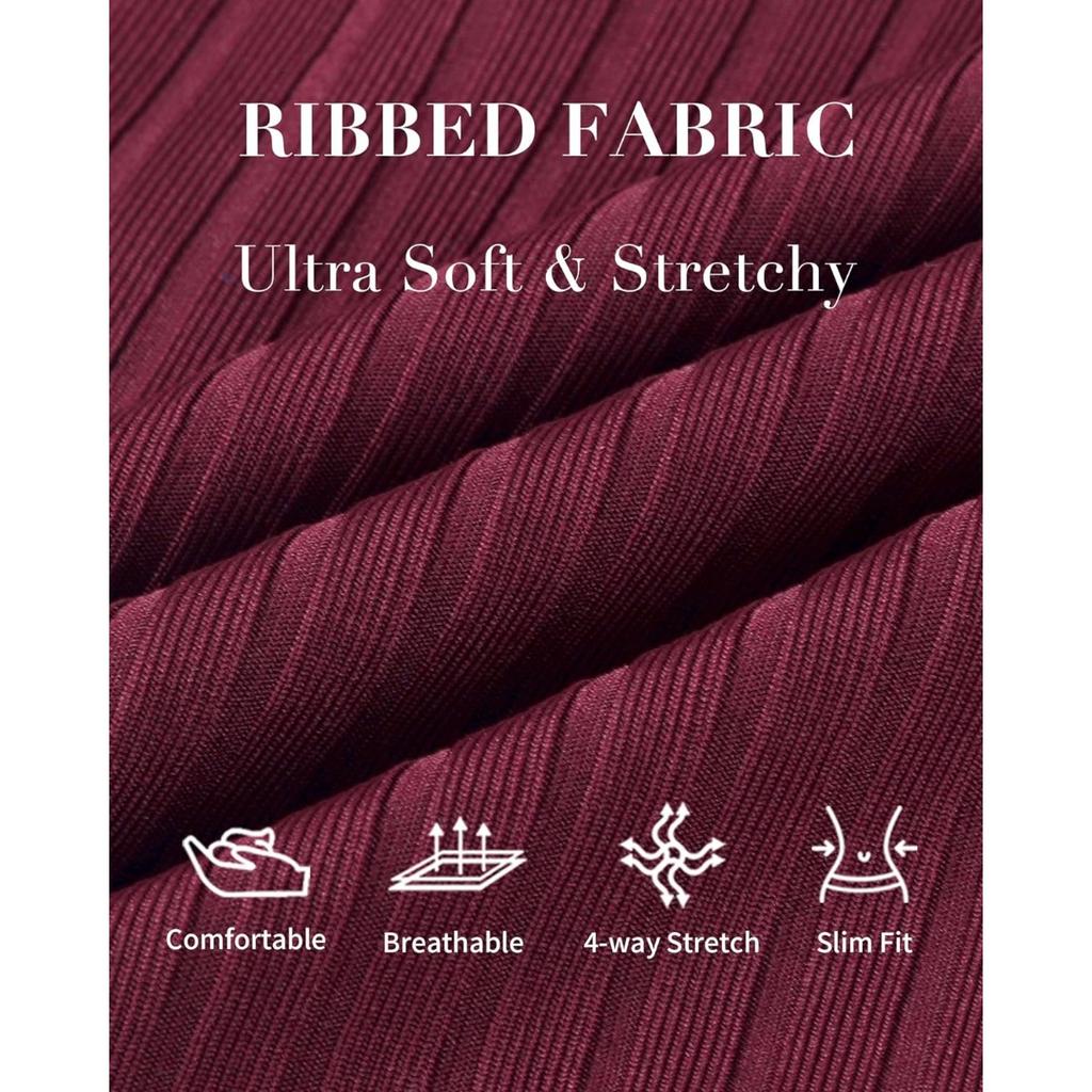 CHARMLEAKS Купальник для беременных в рубчик, цельный купальный костюм с рюшами и рукавами, рюшами и вырезами, завязывающийся узел, купальник для беременных