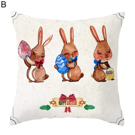 Наволочка с буквами, потайная молния, декоративная Пасхальный кролик, яйца, диван, спальня, автомобильная подушка, чехлы, товары для дома