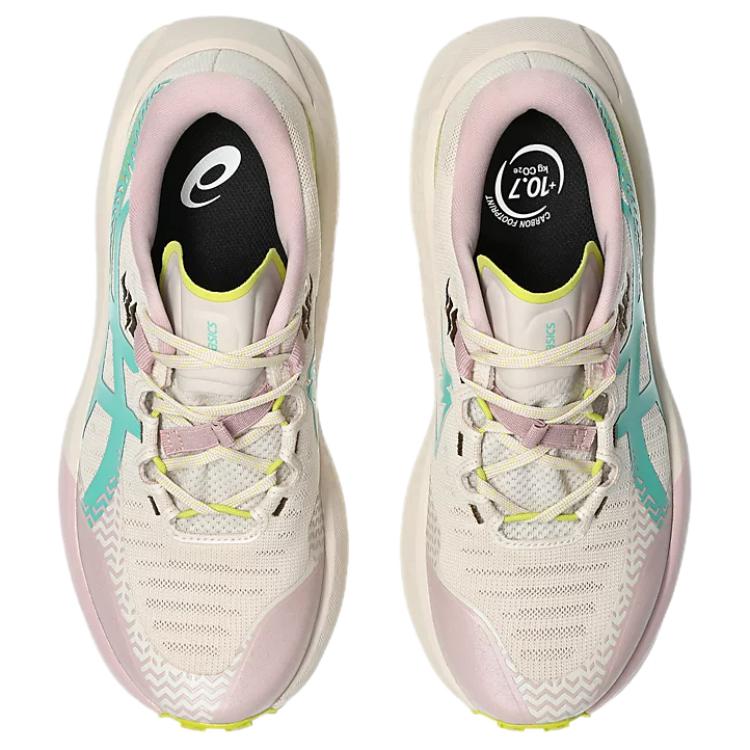 Asics Trabuco Max 5 Удобные Мягкие Кроссовки для Трейлраннинга Женские Бежево-Зелено-Желтые 1012B937-250