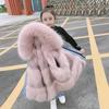 Boys Girls Fur Jacket Parkas Winter Faux Fur Liner Coat Children's Outerwear Imitation Fur Hood Girls Jackets Coats