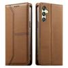 Stitched Line Magnetic RFID Vegan Leather Phone Case, Card Slots Wallet Shockproof Protective Flip Cover For Samsung Galaxy A06 / A07 4G / 5G