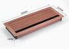 Damping Buffer Square Wire Channel Hole Embedded Junction Damping Wire Box Aluminum Alloy Wiring Box Computer Desk Cover Plate