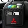 Car Seat Hanger Storage Bag Handbag Seats Cup Pockets Stowing Tidying Emblems For Mitsubishi lancer asx outlander pajero l200