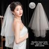 Bow Wedding Veil Pearl Accessories Women's Tulle New Bridal Veil  Bridal Photoshoot