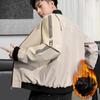 Baseball Collar Jacket Men's Spring Trendy Loose Baseball Uniform Jacket Green Simple Versatile Casual Top