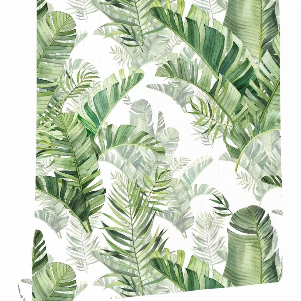 Tropical Palm Leaf Peel and Stick Wallpaper Rainforest Self Adhesive Wallpaper Vinyl Green Leaf Removable Contact Paper