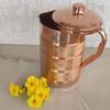 Pure Copper Luxury Design Jug Pitcher with Lid, Storage & Serving Water, Beneficial for Health, Volume- 1300ML