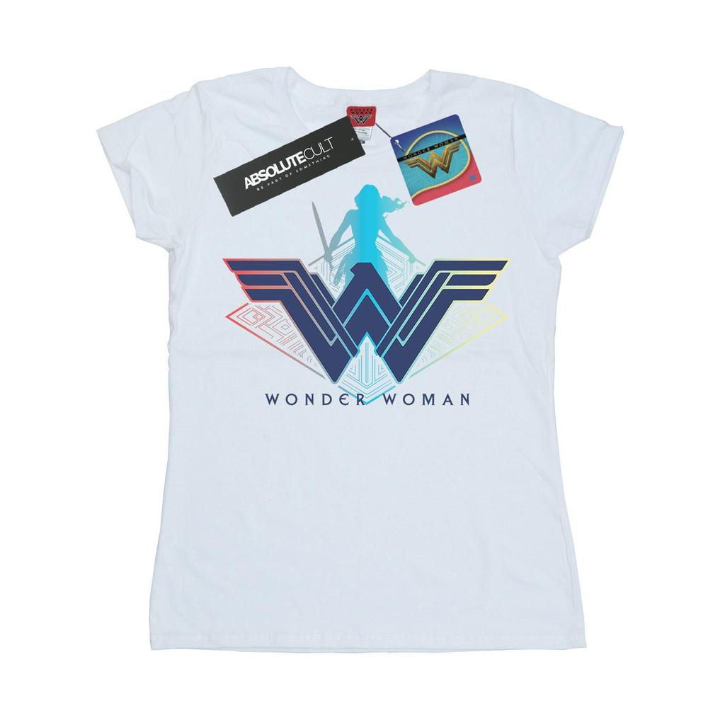 DC Comics Womens/Ladies Wonder Woman Warrior Logo Cotton T-Shirt