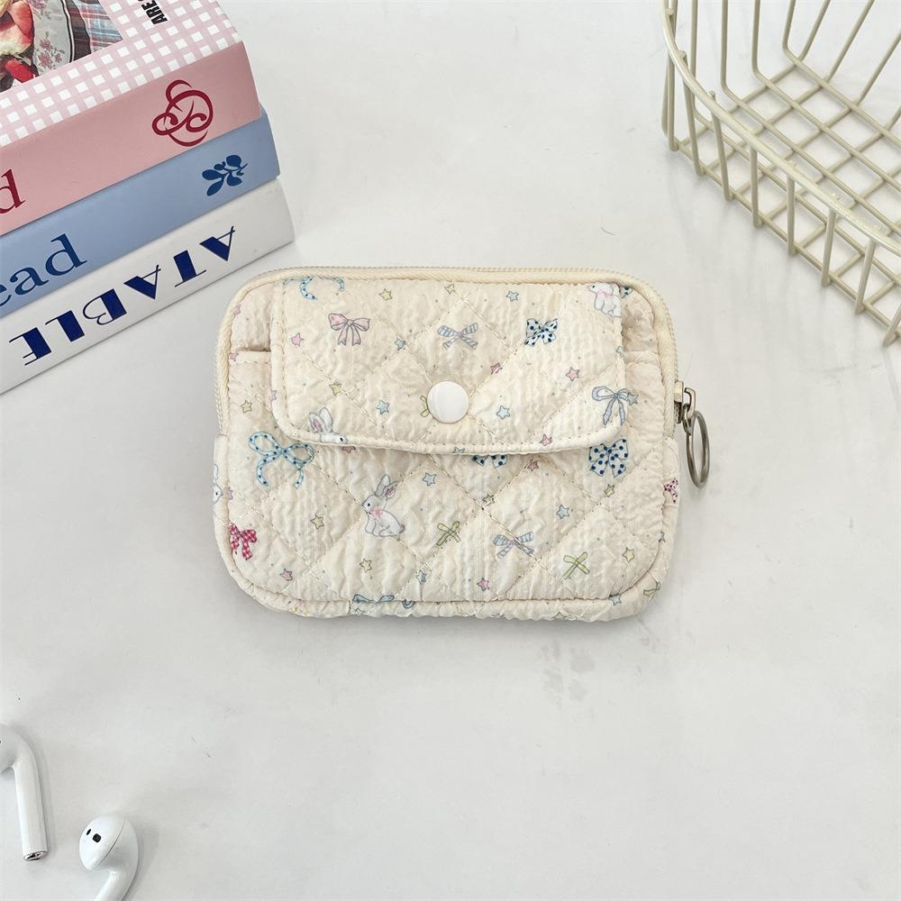 Korean Style Small Lipstick Bag Cartoon Printing Sanitary Napkin Storage Bag Cute Wallet  Outdoor